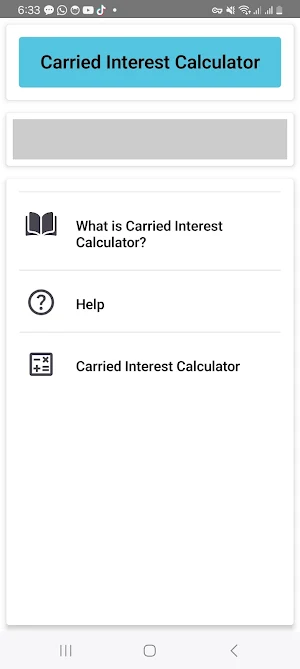 Carried Interest Calculator Screenshot 0