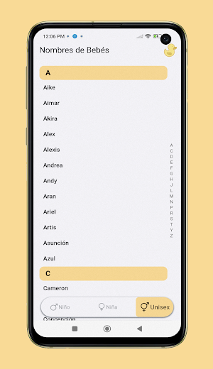 Nombres de Bebés Screenshot 2