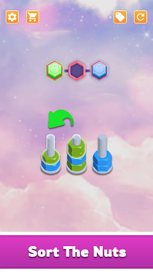 Nut Sort: Color Sorting Puzzle Screenshot 3
