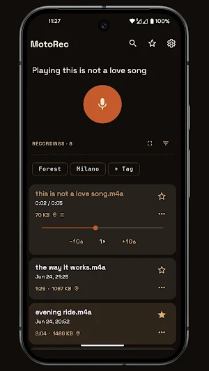 MotoRec – Record on the Go Screenshot 0