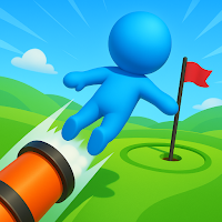 Human Cannon Golf:Ragdoll Shot