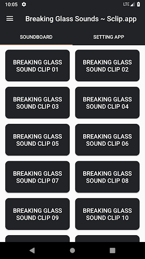 Breaking Glass Sound Collections ~ Sclip.app Screenshot 0
