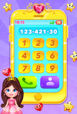 Princess baby phone for kids Screenshot 0