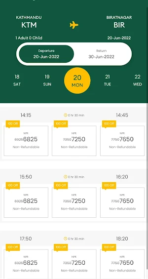Saurya Airlines Screenshot 1