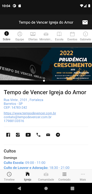 Tempo de Vencer Igreja do Amor Screenshot 1