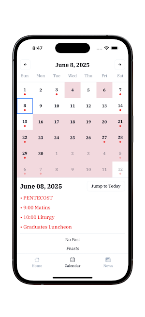 Saint Steven’s Mobile App Screenshot 2