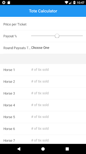 Tote Calculator Screenshot 0