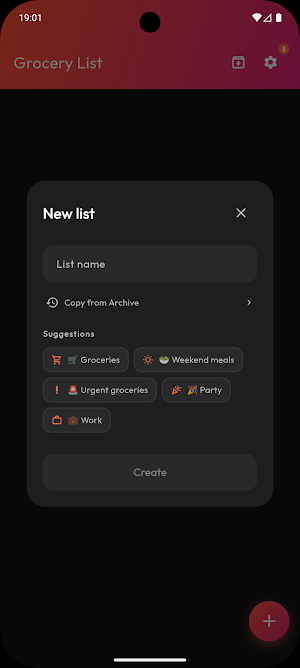 Meal2Cart – Shopping Lists Screenshot 0