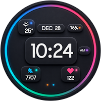 Amoled Neon Digital Watch