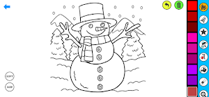 Snowman Coloring Pages Screenshot 0
