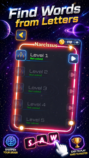 Word Orbit: Word Puzzle Game Screenshot 2