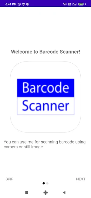 Barcode Scanner : Scan barcode Screenshot 1