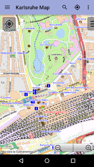 Karlsruhe City Map Lite Screenshot 1