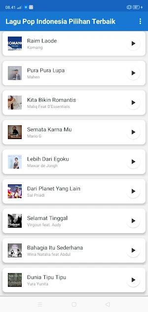 Lagu Pop Indonesia Pilihan Screenshot 2