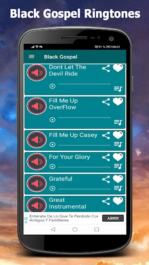 Black Gospel Ringtones Screenshot 0