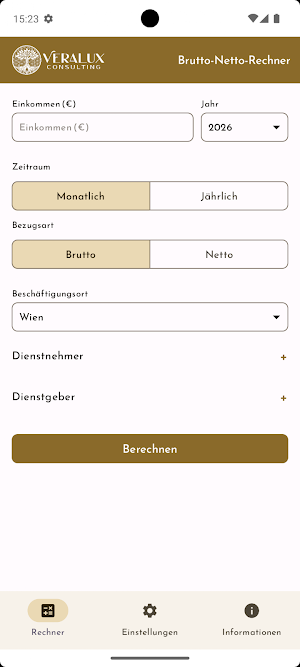 Brutto-Netto-Rechner AT 2026 Screenshot 0