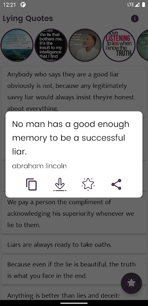 Lying Quotes and Sayings Screenshot 2