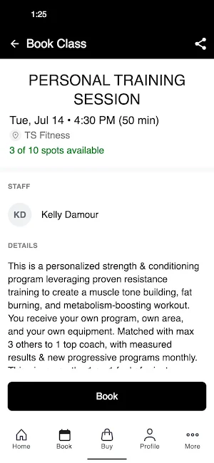 TS Fitness Screenshot 2