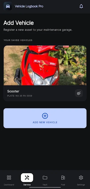 Vehicle Logbook Screenshot 2