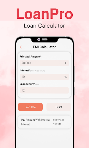 LoanPro - EMI Loan Calculator Screenshot 3