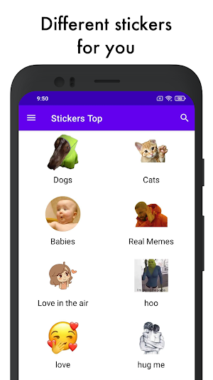 Stickers Top - Best Sticker App Screenshot 1