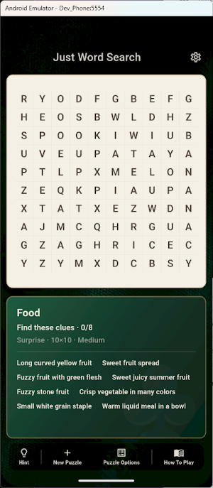 Just Word Search Screenshot 1