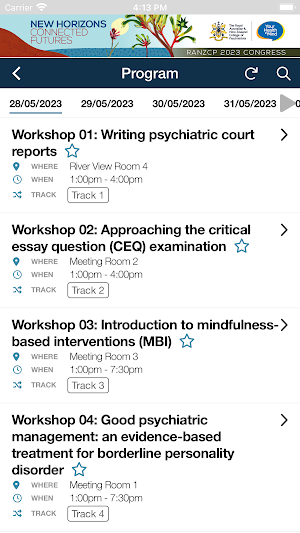 RANZCP 2023 Congress Screenshot 1