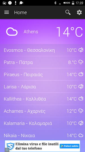 Greece Weather Screenshot 1