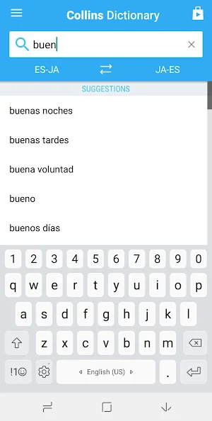 Japanese-Spanish Dictionary Screenshot 0