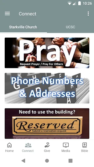 UCSC Starkville Church Screenshot 1