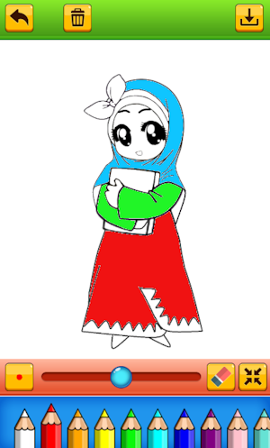 Buku mewarnai muslim kaligrafi Screenshot 2