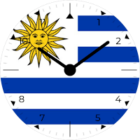 Uruguay Analog Watch Face