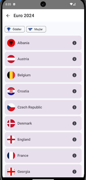 Euro Cup Almanac Screenshot 1