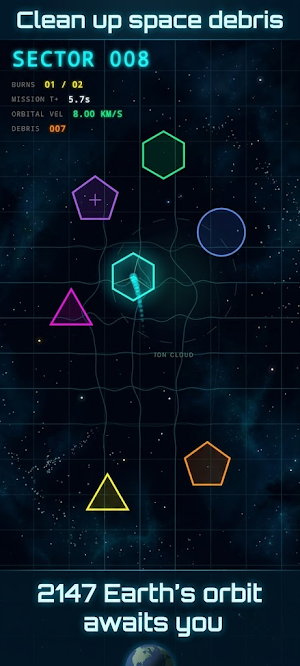 Orbital Decay - space physics Screenshot 0