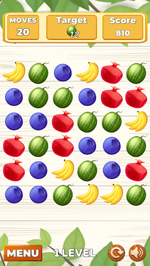 Collect Fruits Match 3 Screenshot 0