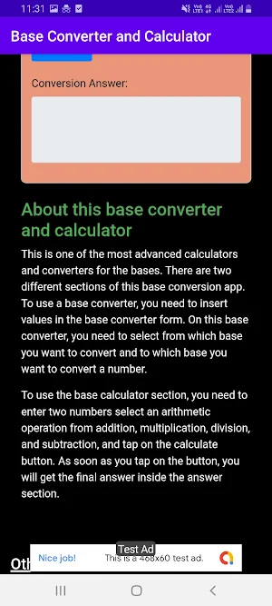 Base Converter (Calculator) Screenshot 2