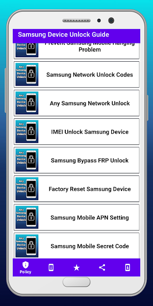 Samsung Device Unlock Guide Screenshot 3