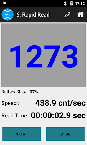 Bluebird RFID Demo App for RFR Screenshot 2