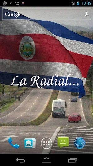 Costa Rica Flag Live Wallpaper Screenshot 2