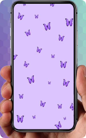 Preppy Purple Wallpaper Screenshot 1