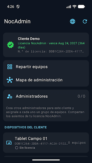 Constellations NocAdmin Screenshot 0