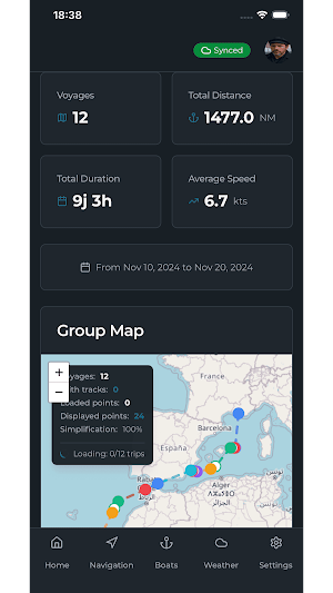 Ekynavy - Sailing Logbook Screenshot 0