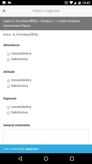 Medical Intern Supervisor Screenshot 2