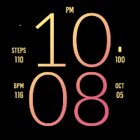 Peach Light Watch Face