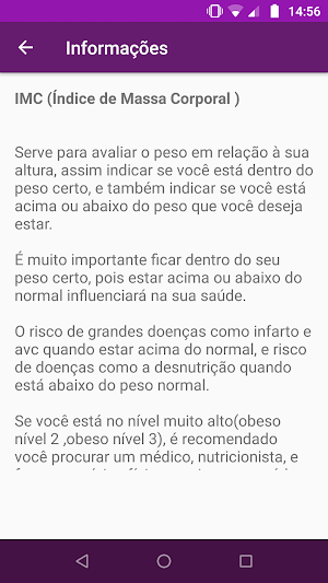 IMC e Dicas Para Emagrecer Screenshot 2