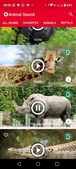 Animal Ringtones Offline Screenshot 0