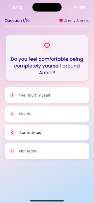 Love Tester - Crush Test Quiz Screenshot 1