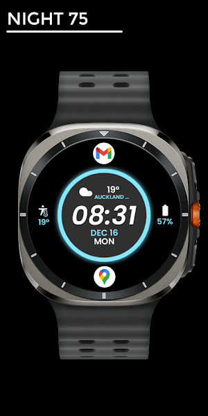 Night 75 - watch face Screenshot 0