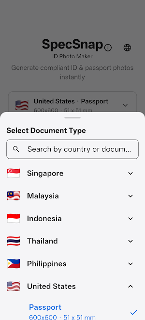 SpecSnap: Passport & ID Photo Screenshot 2