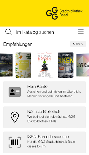 GGG Stadtbibliothek Basel Screenshot 0